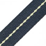 1-3/4” Black Kevlar® Webbing with Natural Stripe;