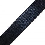 Black UHMWPE strap on white background